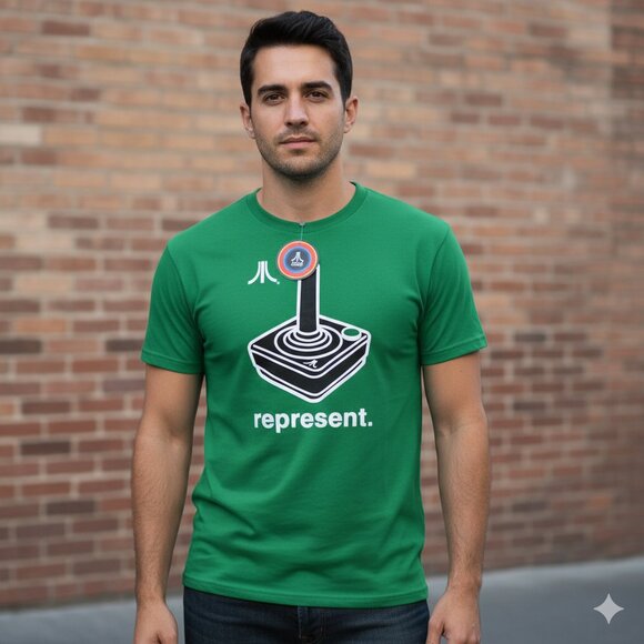 Vintage Atari Green Shirt - Picture 1 of 1